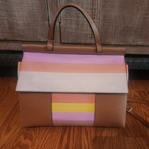Tory Burch T Dégradé Satchel - Vachetta / Fresh Melon